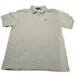 Vineyard Vines Polo Shirt Men Short Sleeve Large Light Blue Vineyard Cup 2007
